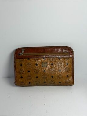 Vintage MCM Visetos Logogram Clutch Bag